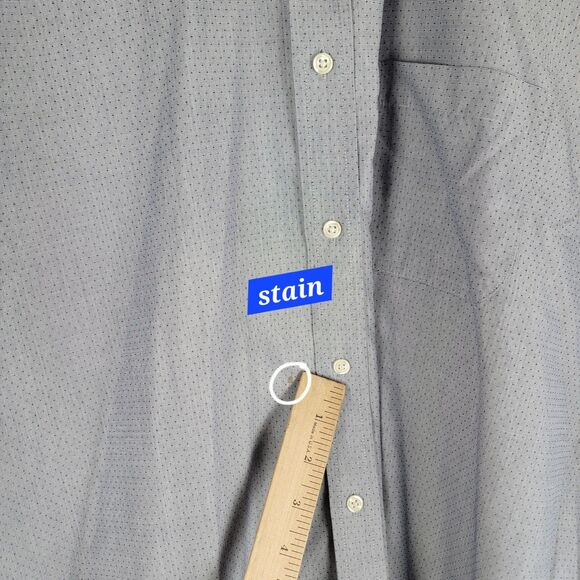 Brooks Brothers 1818 Original Polo Shirt Mens Size 17.5 - 36/37 Regular LS Gray - Picture 4 of 9